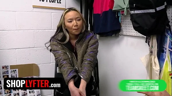 Tiny Asian Babe Asia Lee Gets Interrogated Before Taking The Security Officer's Cock - Shoplyfter