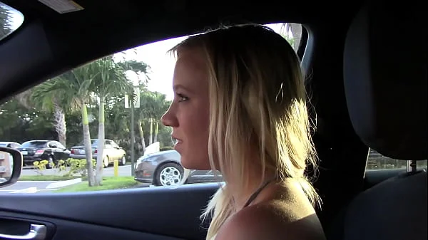 An Uber Driver picks up a Hot Slut that can't Afford her Can Fair. So he Convinces her to Pay with Acts of Sexual Pleasure Instead by Sucking his Cock and Gets a Huge Facial