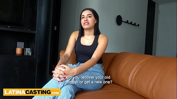 Colombian teen cutie turns the heat on casting not wearing any panties!