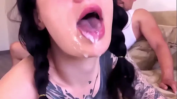 CUM IN MOUTH AND CUM ON FACE COMPILATION TATTOOSLUTWIFE- CHAPTER 3