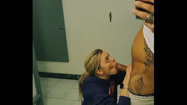 Snuck Barely Legal Teen Blonde into BLM Club and Fucked Her in the Women's Bathroom