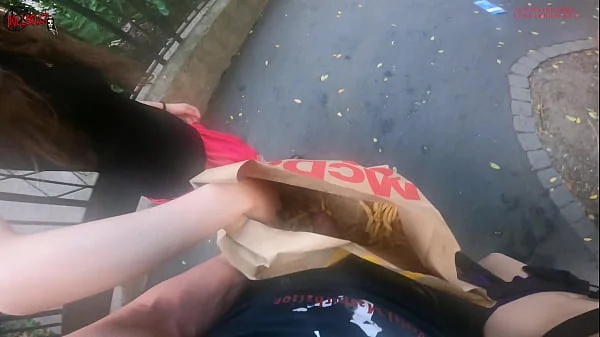 Public double handjob in the fries  b a g ...  I'm jerkin'it! A whole new way to love McDonald's!